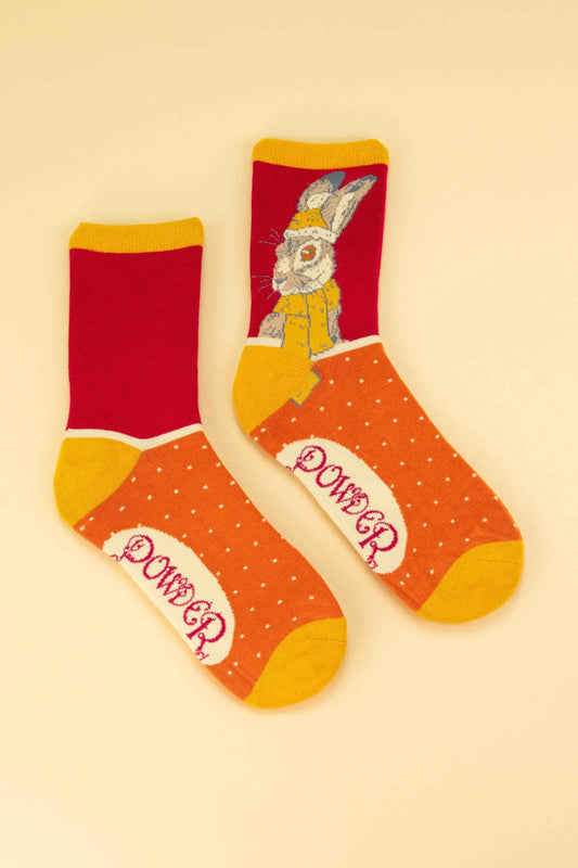 Cosy Hare Ankle Socks