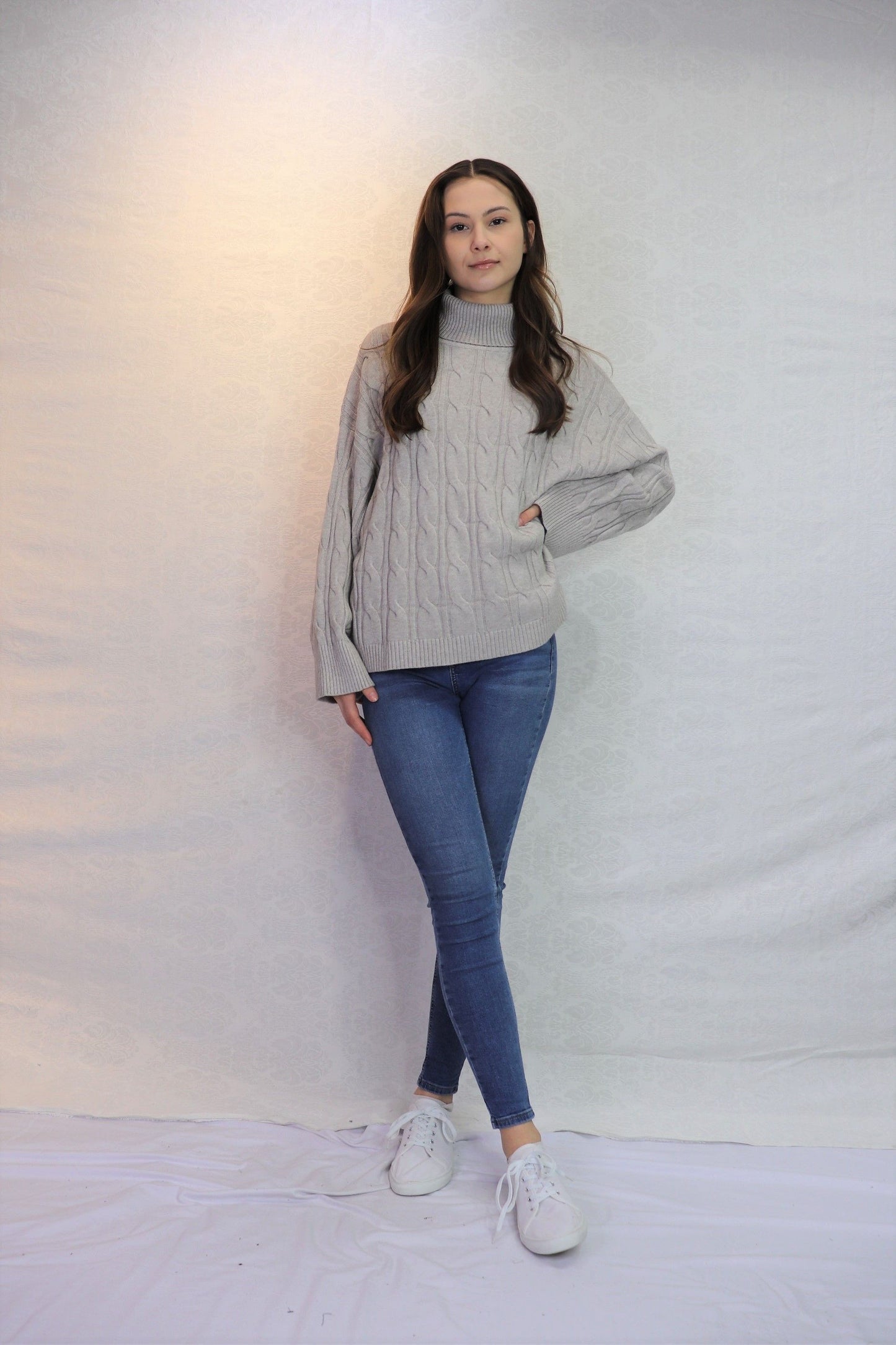 Adrianna Cable Knit Sweater